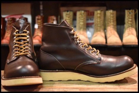 【8D 良品 犬タグ 98年】レッドウィング 8160 アイリッシュセッター ガラスレザー コレクテッドグレイン 茶 ブーツ redwing HOPESMORE