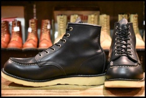 【10E 良品 06年】レッドウィング 8179 アイリッシュセッター 黒 ブラッククローム モック 編み上げ 8130 ブーツ redwing HOPESMORE