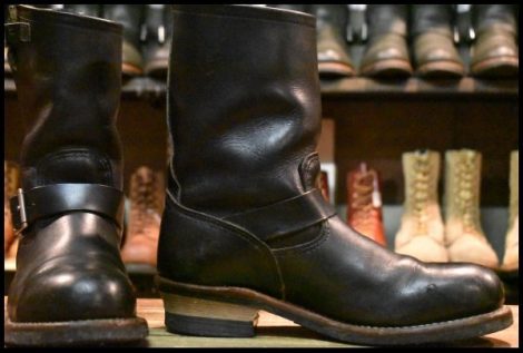 【10D 良品 11年】レッドウィング 9085 エンジニア 黒 ブラックハーネス スチールトゥ 2268 ブーツ redwing HOPESMORE