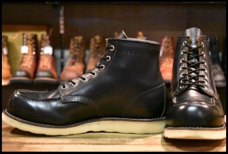 【9.5E 良品 15年】レッドウィング 9874 アイリッシュセッター ブラック クローンダイク 黒 モックトゥ 編み上げ ブーツ redwing HOPESMORE