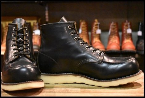【9.5E 良品 15年】レッドウィング 9874 アイリッシュセッター ブラック クローンダイク 黒 モックトゥ 編み上げ ブーツ redwing HOPESMORE
