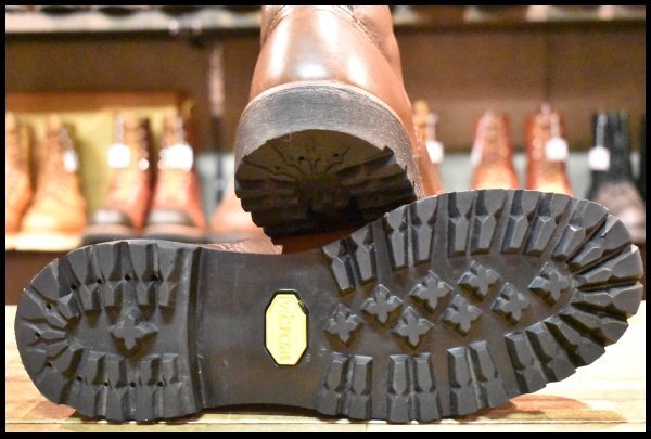 9.5D 良品 12年】レッドウィング 2936 ビブラム ラインマン ブラウン