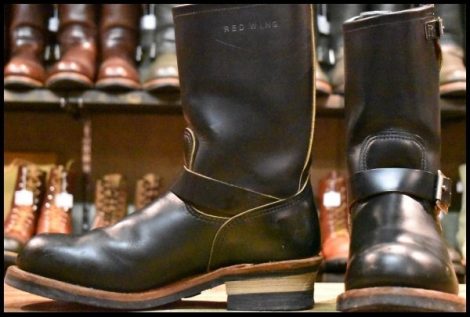 【8.5D 良品 14年】レッドウィング 9268 エンジニア 黒 ブラック クローンダイク スチールトゥ ブーツ redwing HOPESMORE