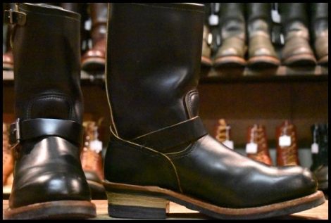 【8.5D 良品 14年】レッドウィング 9268 エンジニア 黒 ブラック クローンダイク スチールトゥ ブーツ redwing HOPESMORE