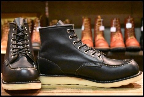 【9D 良品 14年】レッドウィング 9075 アイリッシュセッター 黒 ブラック ハーネス モックトゥ 8179 8130 ブーツ redwing HOPESMORE