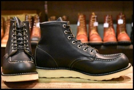 【9.5D 美品 12年】レッドウィング 9075 アイリッシュセッター 黒 ブラック ハーネス モック 8179 8130 ブーツ redwing HOPESMORE