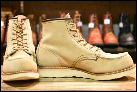 【7E 良品 11年】レッドウィング 8173 スエード アイリッシュセッター ホーソーン ラフアウト モックトゥ ブーツ redwing HOPESMORE