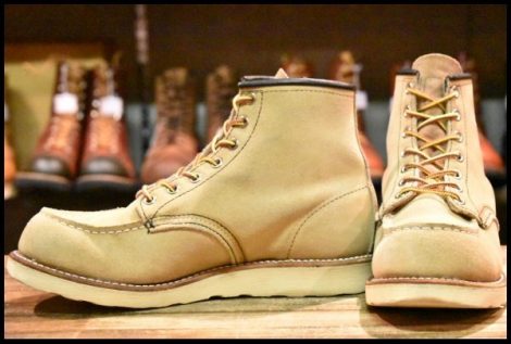 【7E 良品 11年】レッドウィング 8173 スエード アイリッシュセッター ホーソーン ラフアウト モックトゥ ブーツ redwing HOPESMORE