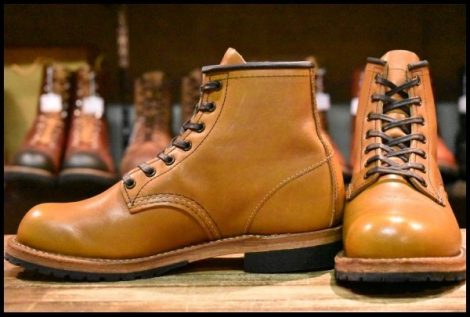 【5D 美品 18年】レッドウィング 9413 ベックマン チェスナット フェザーストーン プレーントゥ 編み上げ ブーツ redwing HOPESMORE
