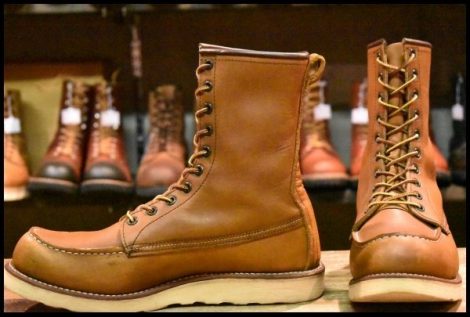 【9D 良品 10年】レッドウィング 877 ロング アイリッシュセッター 茶 オロイジナル 編み上げ レースアップ ブーツ redwing HOPESMORE