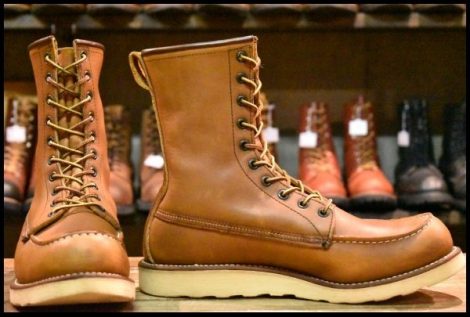 【9D 良品 10年】レッドウィング 877 ロング アイリッシュセッター 茶 オロイジナル 編み上げ レースアップ ブーツ redwing HOPESMORE