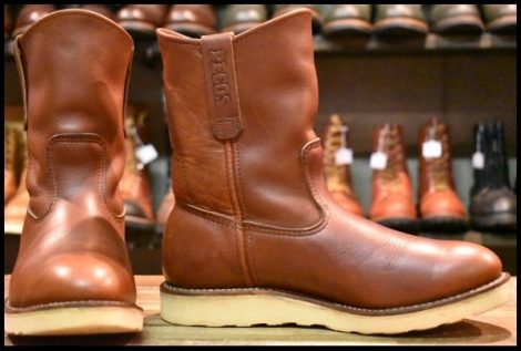 【7.5E 良品 06年】レッドウィング 8866 ペコス 赤茶 オロラセット プルオン クッションソール ブーツ redwing pecos HOPESMORE