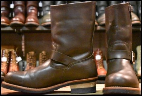 【10D 良品 09年】レッドウィング 2967 エンジニア 茶 チョコレート クローム ブラウン スチールトゥ ブーツ redwing 2269 HOPESMORE