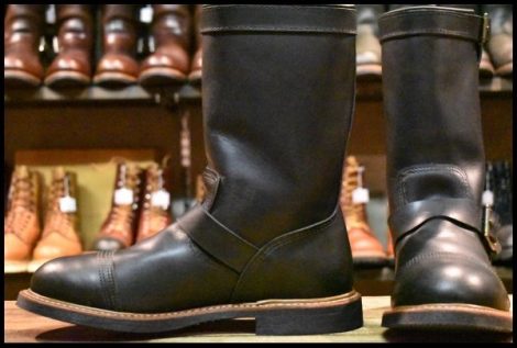 【10D 美品 11年】レッドウィング 8122 アイアンスミス エンジニア ブラック ハーネス 黒 キャップトゥ ブーツ redwing HOPESMORE