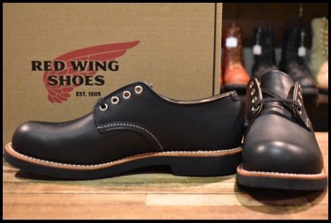 【8D 未使用 16年】レッドウィング 8059 フォアマン オックスフォード 黒 ブラック ハーネス 短靴 ブーツ 8051 8054 redwing HOPESMORE