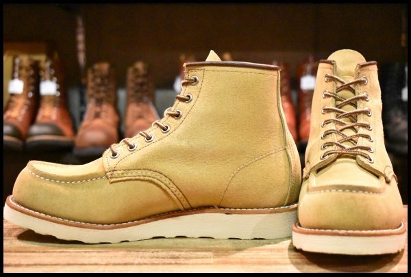 【7.5D 美品 25年】レッドウィング 8833 スエード アイリッシュセッター ホーソーン ラフアウト モック ブーツ redwing HOPESMORE