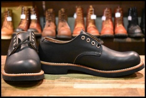 【8D 未使用 16年】レッドウィング 8059 フォアマン オックスフォード 黒 ブラック ハーネス 短靴 ブーツ 8051 8054 redwing HOPESMORE