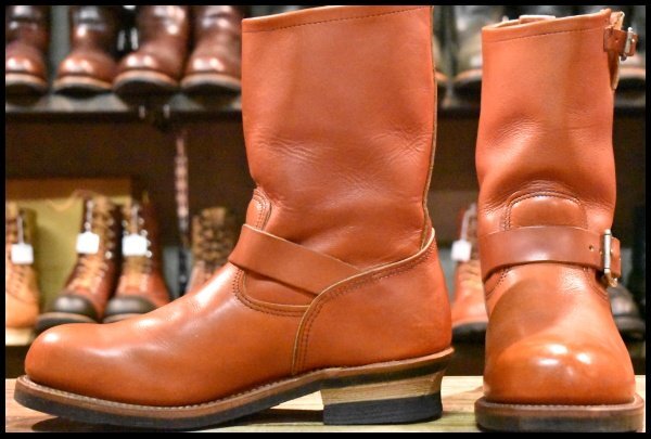 【9.5D 良品 15年】レッドウィング 8271 エンジニア 赤茶 オロラセット スチールトゥ ブーツ redwing HOPESMORE