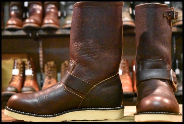 【8D 美品 11年】レッドウィング 2970 エンジニア 茶 ブラウン スチール無し トラクショントレッド ブーツ redwing HOPESMORE