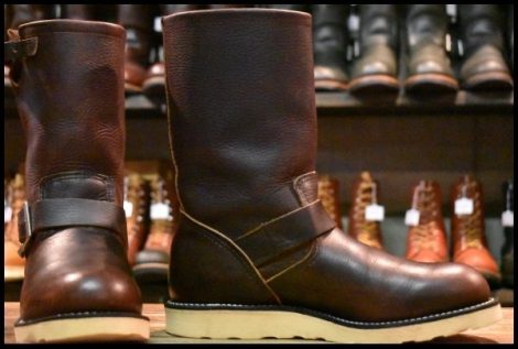 【8D 美品 11年】レッドウィング 2970 エンジニア 茶 ブラウン スチール無し トラクショントレッド ブーツ redwing HOPESMORE