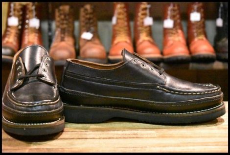 【8D 箱付 未使用】RUSSELL MOCCASIN ラッセルモカシン オネイダ 1278-27V ブラック 黒 トリプルヴァンプ ブーツ HOPESMORE