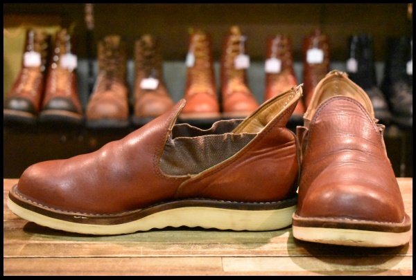 【7.5E? 中古】WESCO ウエスコ ロメオ レッドウッド 赤茶 ビブラム1010シングル 短靴 ローカット ブーツ ROMEO HOPESMORE