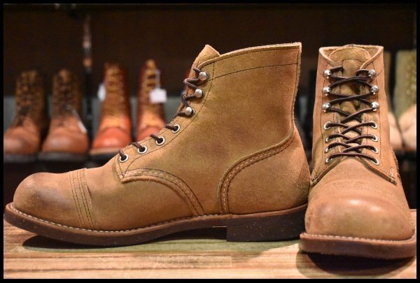 【8D 良品 17年】レッドウィング 8113 アイアンレンジ ミュールスキナー ラフアウト アイアンレンジャー redwing HOPESMORE