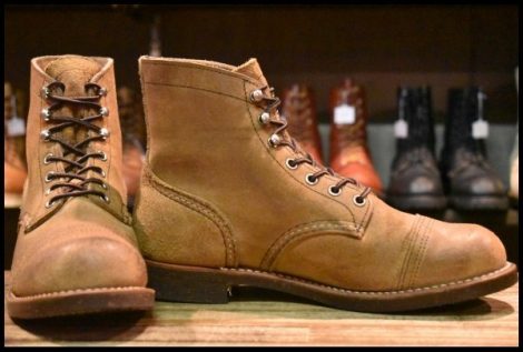 【8D 良品 17年】レッドウィング 8113 アイアンレンジ ミュールスキナー ラフアウト アイアンレンジャー redwing HOPESMORE