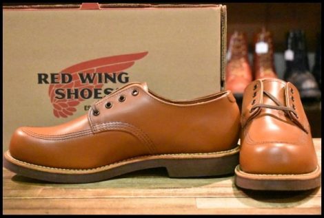 【9D 未使用 12年】レッドウィング 9203 ガレージマン シューズ 茶 マデイラ シャパラル 短靴 ローカット ブーツ redwing HOPESMORE