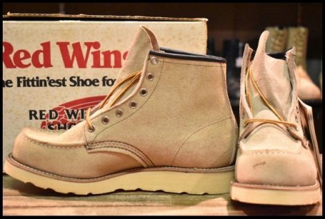 【7.5E 箱付 DEAD 羽タグ】レッドウィング 8173 スエード アイリッシュセッター ラフアウト モックトゥ ブーツ redwing HOPESMORE