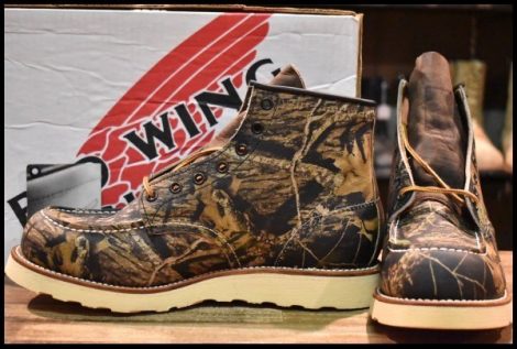 【9D 箱付 DEAD 03年】レッドウィング 8150 アイリッシュセッター リアルツリー 迷彩 カモフラ モックトゥ ブーツ redwing HOPESMORE