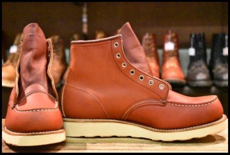 【9E 箱付 DEAD 犬タグ 97年】レッドウィング 8875 アイリッシュセッター 赤茶 オロラセット モックトゥ ブーツ redwing HOPESMORE