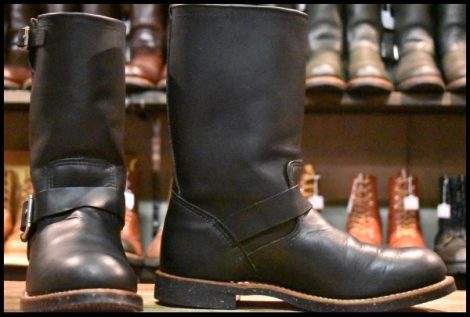 【8.5D 良品 14年】レッドウィング 2990 エンジニア 黒 ブラック ハーネスレザー スチール無し ブーツ 2966 2268 redwing HOPESMORE