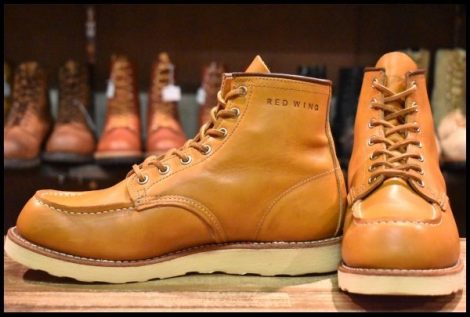 【8E 美品 12年】レッドウィング 9875 アイリッシュセッター ゴールドラセット モックトゥ レースアップ ブーツ redwing HOPESMORE