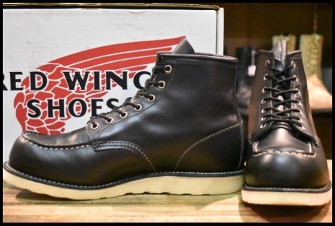 【10.5E 箱付 良品 犬タグ復刻 19年】レッドウィング 8179 アイリッシュセッター 黒 ブラッククローム 編み上げ ブーツ redwing HOPESMORE