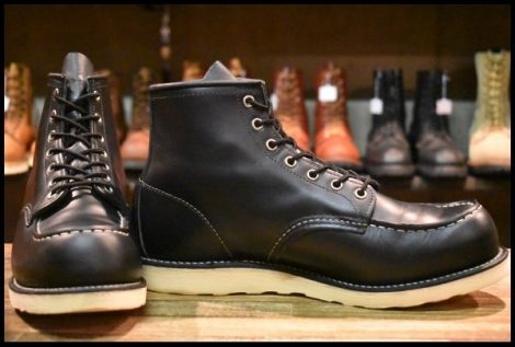 【10.5E 箱付 良品 犬タグ復刻 19年】レッドウィング 8179 アイリッシュセッター 黒 ブラッククローム 編み上げ ブーツ redwing HOPESMORE