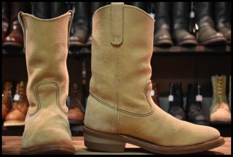 【8E 良品 07年】レッドウィング 8156 スエード ペコス ベージュ ホーソーン アビレーンラフアウト ブーツ redwing pecos HOPESMORE