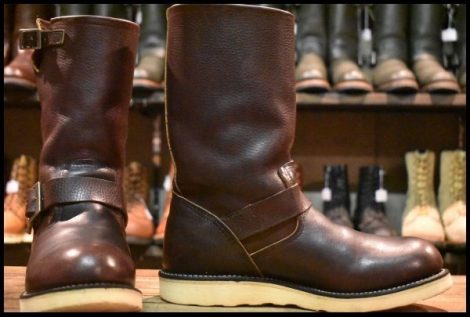 【9D 良品 08年】レッドウィング 2970 エンジニア 茶 ブラウン スチール無し トラクショントレッド ブーツ redwing HOPESMORE