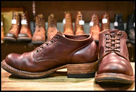 【7.5E 良品】WHITE’S ホワイツ オックスフォード バーガンディ クロムエクセル ビブラム435 ローカット ブーツ 短靴 HOPESMORE