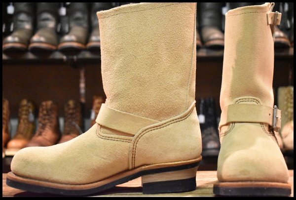 極上カスタム品❗️レッドウィング 8268 エンジニアブーツ ラフアウト REDWING 8268 廃盤となったラフアウトのエンジニアブーツ これぞ