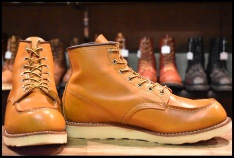 【10E 良品 11年】レッドウィング 9875 アイリッシュセッター ゴールドラセット モックトゥ レースアップ ブーツ redwing HOPESMORE