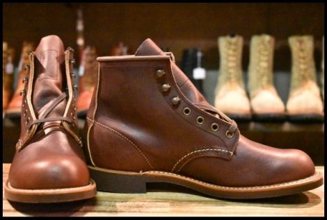【7D 箱付 未使用 23年】レッドウィング 3340 ブラックスミス ブラウン ブライアー オイルスリックレザー 茶 ブーツ redwing HOPESMORE