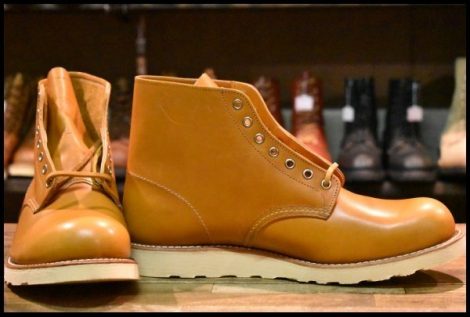 【12EE 未使用 16年】レッドウィング 9871 ゴールドラセット アイリッシュセッター プレーントゥ 編み上げ ブーツ redwing HOPESMORE