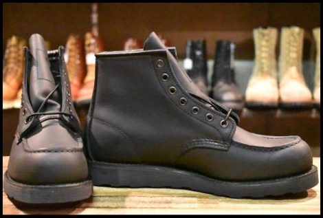 【8D 箱付 未使用 24年】レッドウィング 8074 アイリッシュセッター 黒 ブラックハーネス モックトゥ 編み上げ ブーツ redwing HOPESMORE