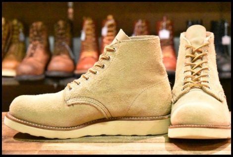 【7E 良品 犬タグ 99年】レッドウィング 8167 スエード アイリッシュセッター ラフアウト プレーントゥ ブーツ redwing HOPESMORE