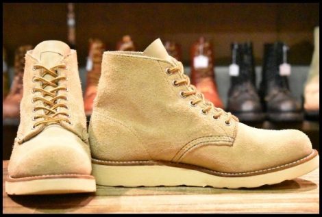 【7E 良品 犬タグ 99年】レッドウィング 8167 スエード アイリッシュセッター ラフアウト プレーントゥ ブーツ redwing HOPESMORE