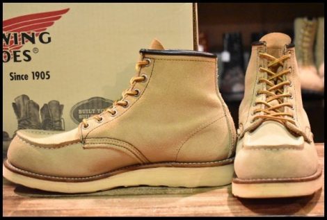 【7.5D 箱付 良品 08年】レッドウィング 8173 スエード アイリッシュセッター ホーソーン ラフアウト モックトゥ ブーツ redwing HOPESMORE