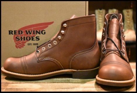 【7.5D 箱付 未使用 23年】レッドウィング 8111 アイアンレンジャー アンバー ハーネス キャップトゥ ブラウン ブーツ redwing HOPESMORE