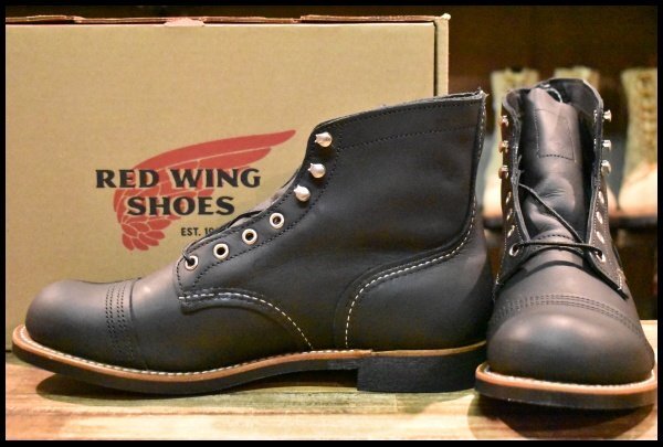 【9.5D 箱付 未使用 24年】レッドウィング 8084 アイアンレンジャー ブラックハーネス 黒 キャップトゥ ブーツ redwing HOPESMORE