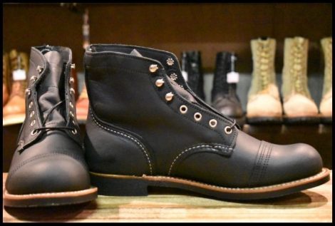 【9.5D 箱付 未使用 24年】レッドウィング 8084 アイアンレンジャー ブラックハーネス 黒 キャップトゥ ブーツ redwing HOPESMORE